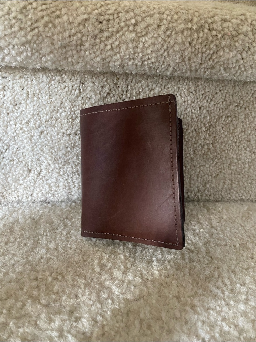 Brown Leather Men's Bifold Wallet NWOT